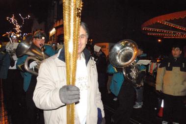 Christmas Fayre - Local Olympic torch bearer Mohammed