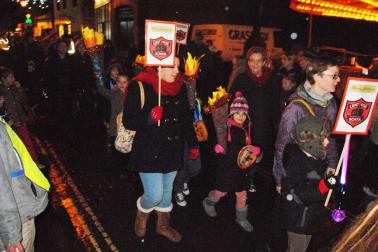 Christmas Fayre - Children from the local schools bring colour to the parade