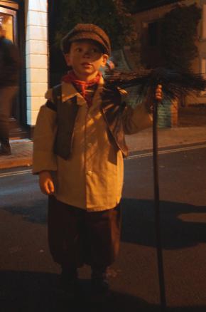 Luke Bielec from Dropmoor School dressed as a chimney sweep