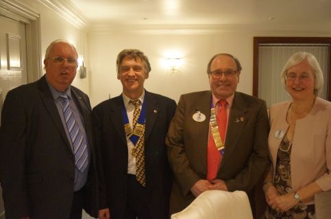 and finally PDG Mike, Burnhma Lions President Phil and DG Alan and Anne