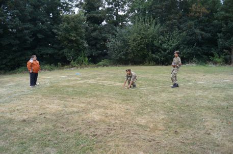 Abd the army cadets take measure the distance