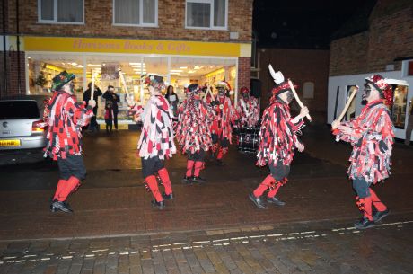Morris dancers stripping the willow