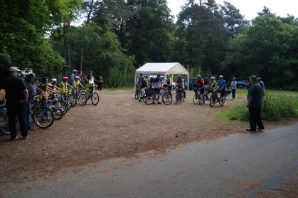 All riders wait their turn to start
