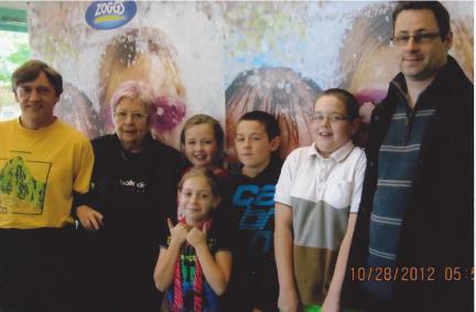 Burnham Lions and Youth Club swimathon team 2012