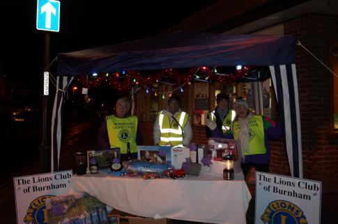 Burnham Lions Christmas Raffle Stall