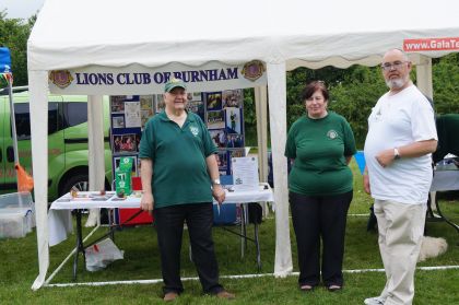 Lions Iain, Marilyn and John fronting our stall
